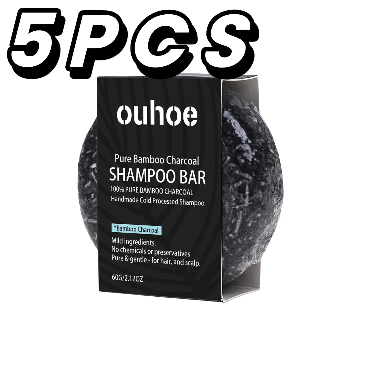 Bamboo Charcoal Shampoo Soap Deep Clean The Scalp Create Dark And Thick Hair Improve Dryness Hair Nourish Charcoal Shampoo Soap