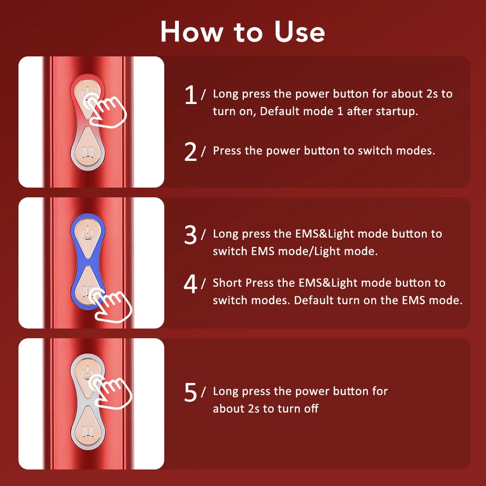 Electric Scalp Massager with Red Light Therapy – Hair Growth & Relaxation Comb