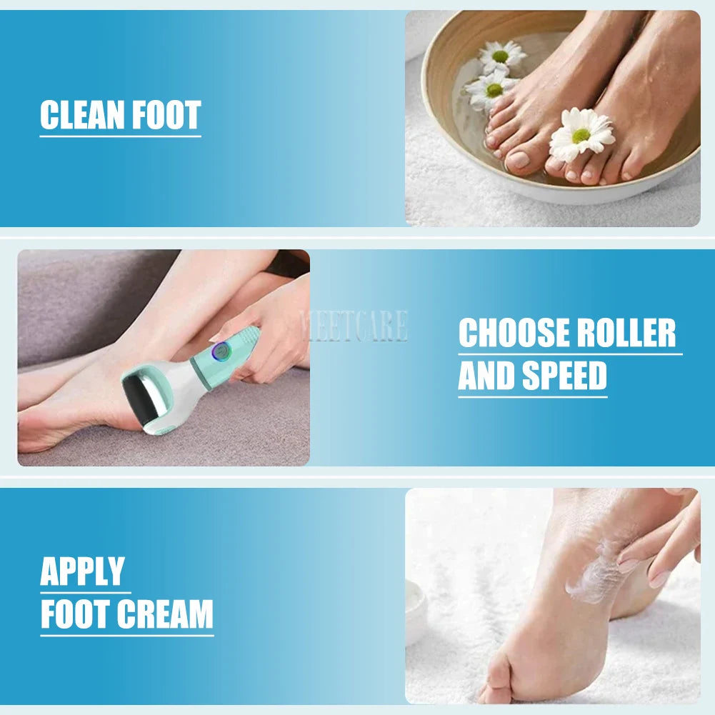 Waterproof Electric Foot Cleaner – Heal Cracks & Restore Baby-Soft Skin