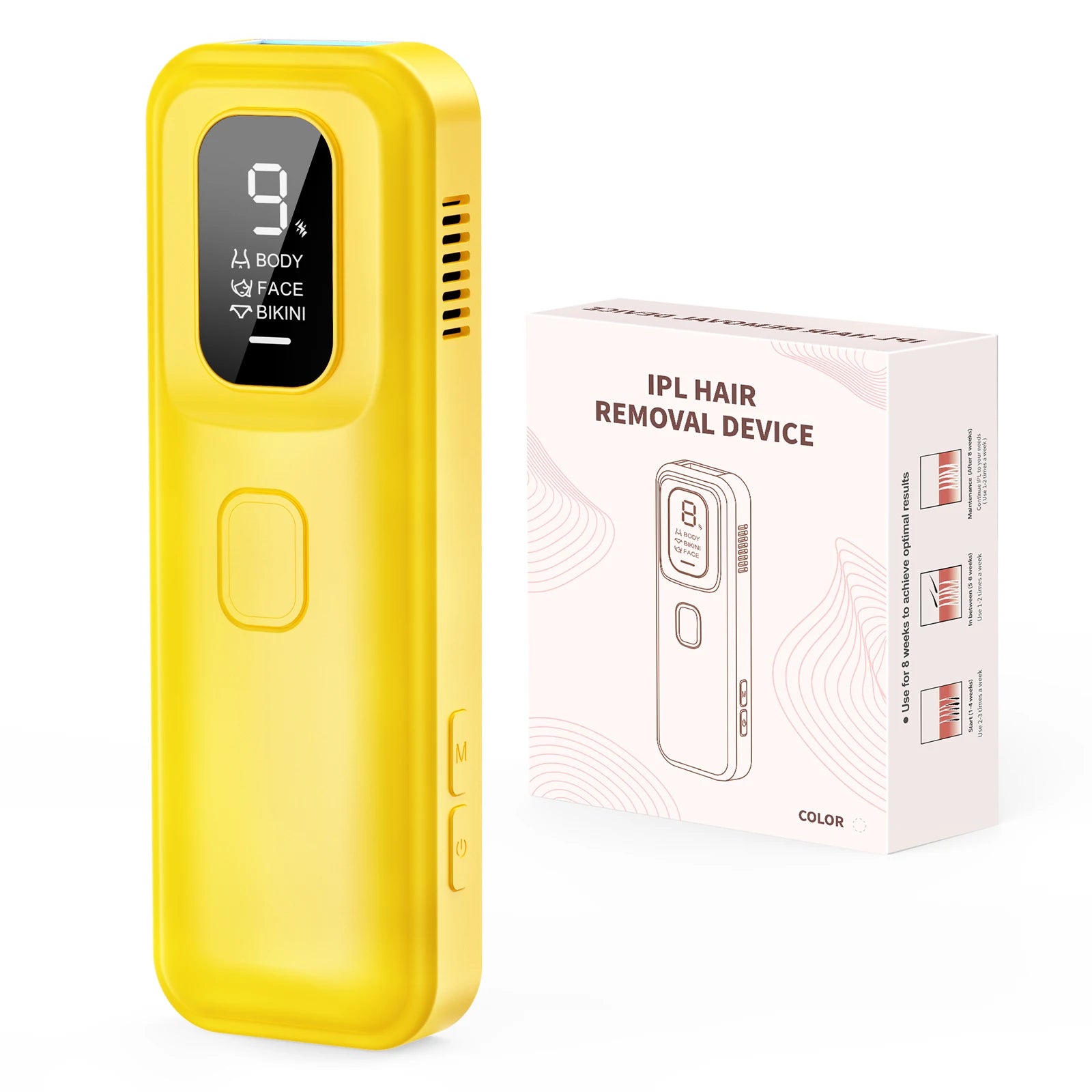 9-Level Ice-Cooling IPL Hair Remover – Painless, Permanent Smooth Skin at Home