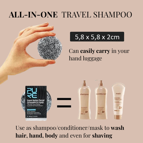 Shampoo bar to darken and moisturize hair