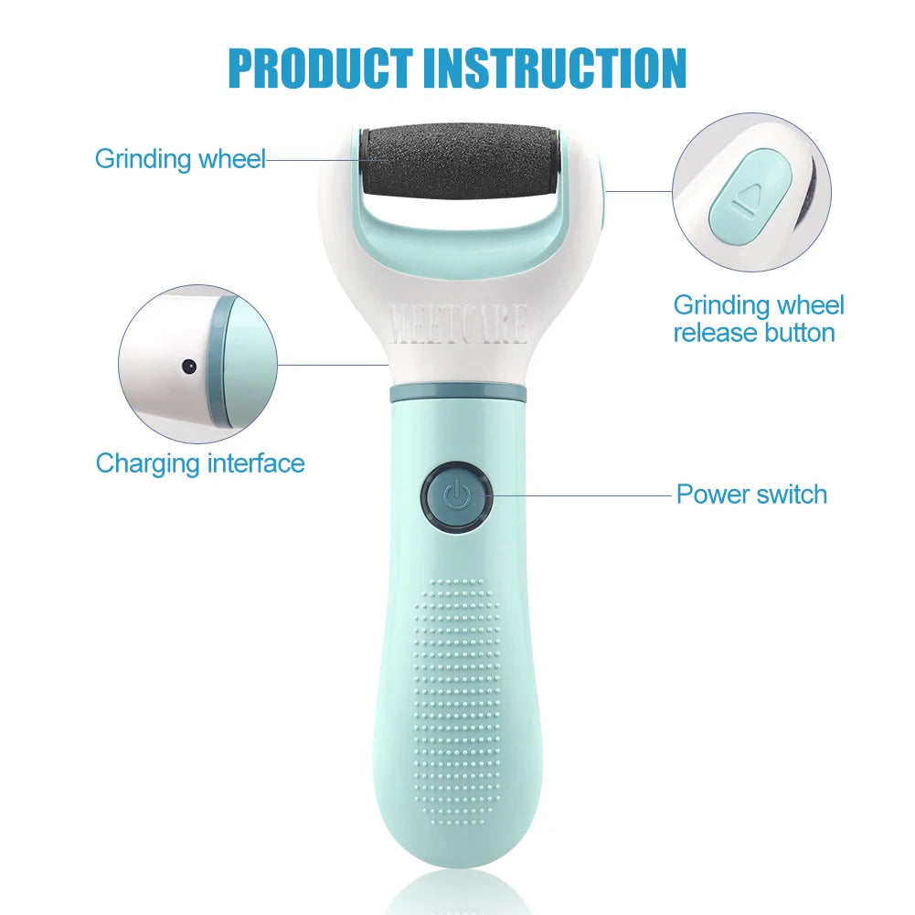Waterproof Electric Foot Cleaner – Heal Cracks & Restore Baby-Soft Skin