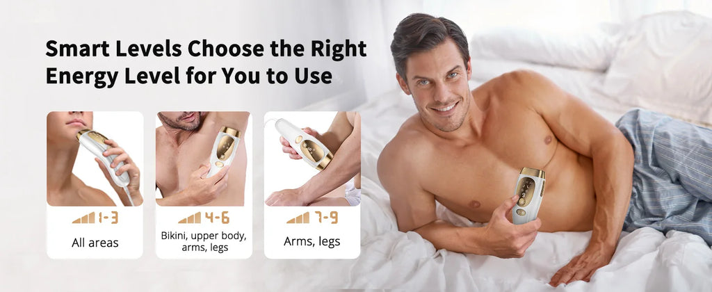 9-Level Ice-Cooling IPL Hair Remover – Painless, Permanent Smooth Skin at Home