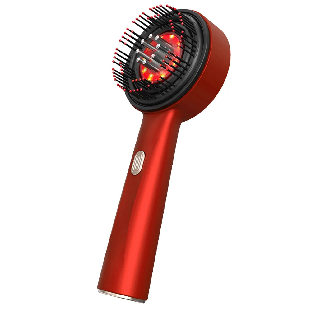 Electric Scalp Massager with Red Light Therapy – Hair Growth & Relaxation Comb