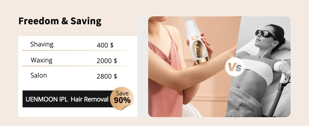9-Level Ice-Cooling IPL Hair Remover – Painless, Permanent Smooth Skin at Home