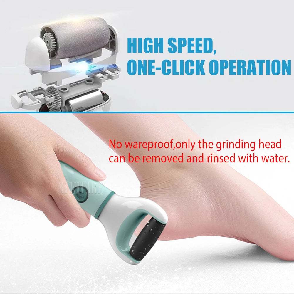 Waterproof Electric Foot Cleaner – Heal Cracks & Restore Baby-Soft Skin
