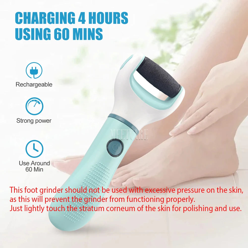 Waterproof Electric Foot Cleaner – Heal Cracks & Restore Baby-Soft Skin