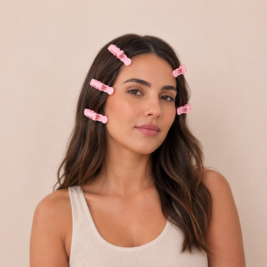 6 Grip Clips - Pink